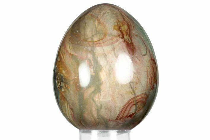 Polished Polychrome Jasper Egg - Madagascar #359071